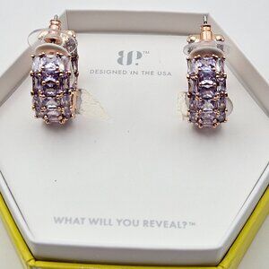 Bomb Party ER36880 "Enchanted Moments" Lavender Topaz Cubic Zirconia Earrings